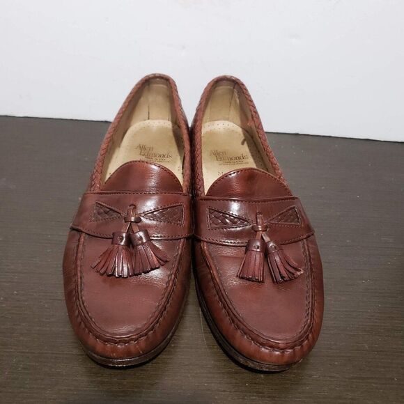 Allen Edmonds Other - Allen Edmonds Maxfield 6203 Brown Leather Dress Loafers Tassel USA Made 10D